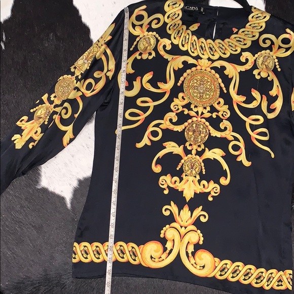 Escada x Margaretha Ley baroque silk blouse - Picture 7 of 16